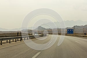 Modern Highway in Central Iran