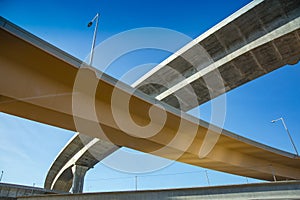 modern highway construction with overfly architecture at Miami airport