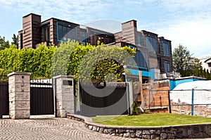 Modern Home Construction Site