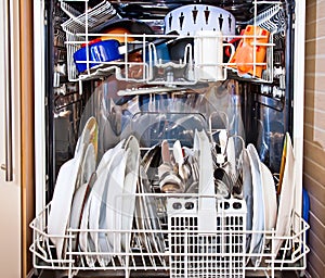 Modern home dishwashing machine appliance