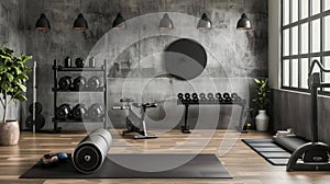 Modern Home Gym Interior Design photo