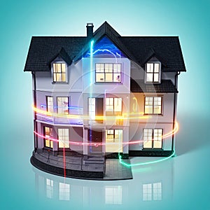 Connected Smart Home Technology and Energy Flow