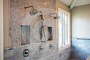 Modern home interior bathroom showers photo