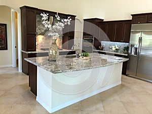 Modern Home Kitchen Center Island.