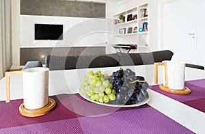 Modern home theater interior