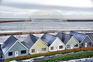 Modern homes by the sea