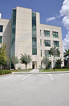 Modern hospital exterior