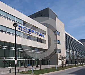 Modern hospital style building