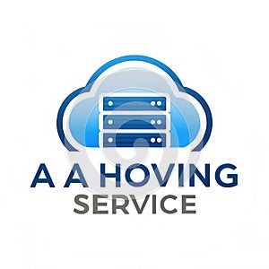 Hosting Server Icon Isolated on White Background, Technology Concept