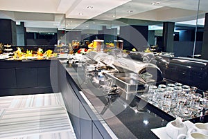 Modern hotel buffet