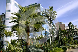 Modern hotel with a wonderful garden in Casablanca photo