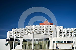 Modern hotels with balconies in Miedzyzdroje