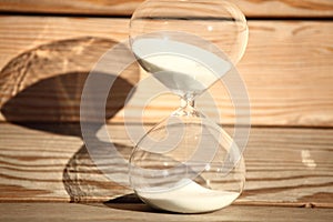 Modern Hourglass. symbol of time. countdown