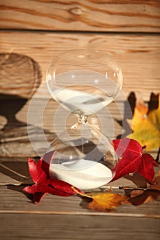 Modern Hourglass. symbol of time. countdown