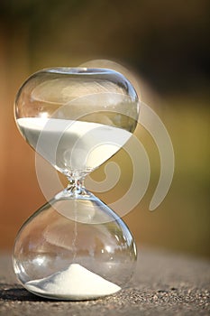 Modern Hourglass. symbol of time. countdown