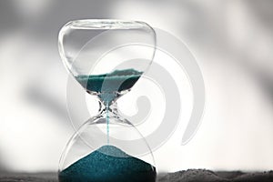 Modern Hourglass. symbol of time. countdown