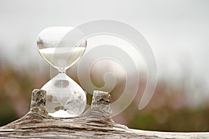 Modern Hourglass. symbol of time. countdown