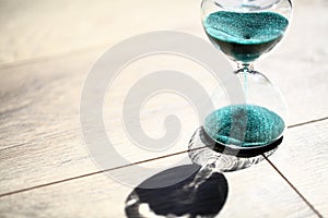 Modern Hourglass. symbol of time. countdown