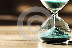 Modern Hourglass. symbol of time. countdown