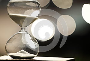 Modern Hourglass. symbol of time. countdown