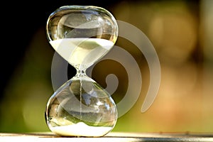 Modern Hourglass. symbol of time. countdown