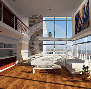 Modern house interior