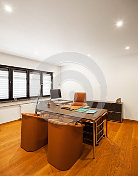 Modern house interior, private office