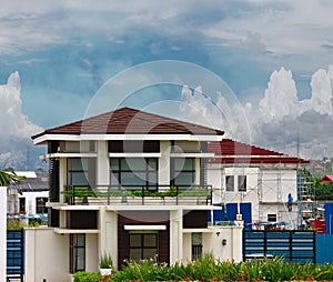 Modern house in Manila suburbs