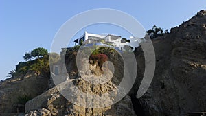 Modern house over a cliff in Ancon, north of Lima photo