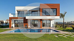 Modern house with pool
