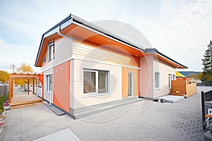 modern house with thermal insulation materials