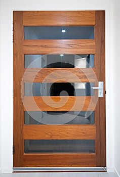 Modern House - Wooden Front Door