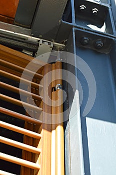 Modern housing apartments and automatic shutters details