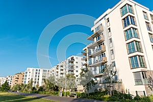 Modern housing development area in Berlin