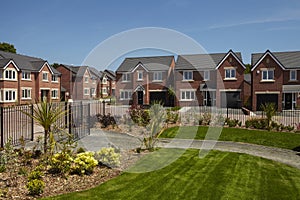 Modern housing development photo