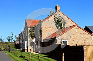 Modern housing estate in England