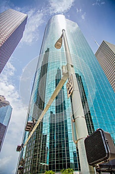 Modern Houston Glass Skyscraper