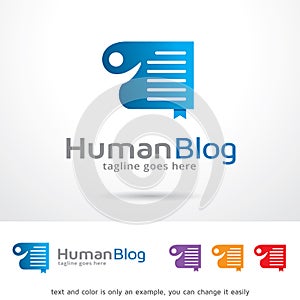 Human Website Logo Template Design Vector