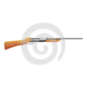 Modern hunting rifle icon, cartoon style