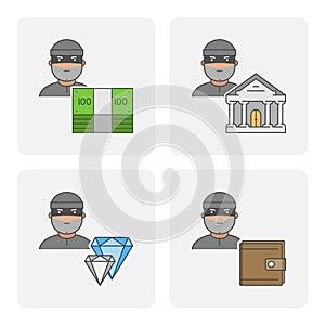 Modern icon bank theft