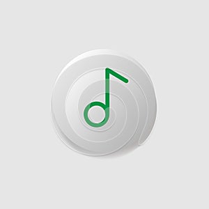 Modern icon button design tone vector isolated on white background