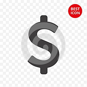 Modern icon dollar. Symbol saving money. Flat concept. Financial relation and stock exchange. For mobile apps payment casino web