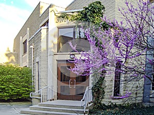 Modern iconic academic building of university of Western Ontario