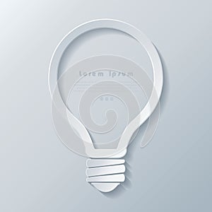 Modern idea lightbulb icon banner template