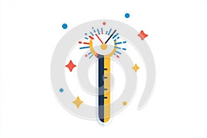 Stylish Weather Thermometer Icon