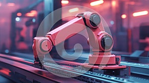 modern industrial settings utilize robotic automation for efficient and streamlined production processes, exemplifying photo