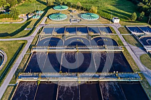 Modern industrial sewage treatment plant