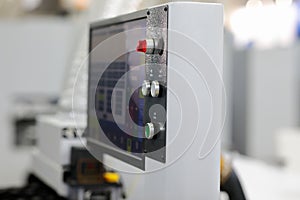 modern industrial touch screen control console