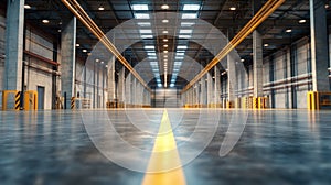 Modern Industrial Warehouse Interior