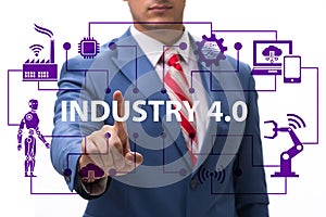 Modern industry 4.0 technical automation concept